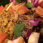 定食堂 金剛石 - 魯肉パリップ飯接写