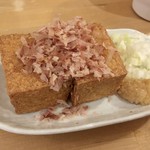 ほんずなし - 「絹ごし豆腐の素揚げ」310円也。