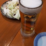 みこはち屋 - キャベツ・生ビール