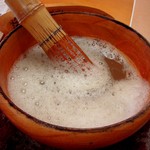 嘉例山房 - 煎り米の煮出し汁