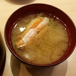 神田江戸ッ子寿司 - 海老頭の味噌汁