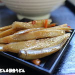 純手打ちうどん 利休  - ピリ辛きんぴら