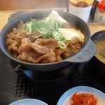 Matsuya - 牛鍋膳の牛鍋アップ