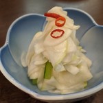 旬魚菜 しら川 - カブの浅漬け