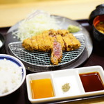 gyuukatsukyoutokatsugyuu - 牛ロースカツ京玉膳 (￥1,480)