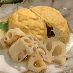 五彩 町家和食 - ひろうずと蓮根の煮物