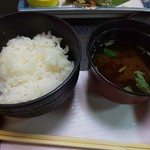 南平台温泉ホテル - 栃木県産こしひかりと赤出汁