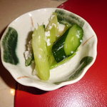 すし圭 - セロリときゅうりの塩麹漬け