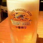 石庫門 - 生ビール：５５０円