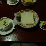 一茶寮 - 蒸しパンとスープ