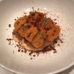 COOK JAPAN PROJECT - 雲丹トースト ルバーブの根のオイル ムール貝のパウダー