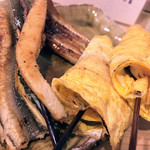 くわ焼 たこ坊 - あなご 400円
      とんぺい焼き 240円