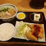 Soba Gen - 日替り定食（キス天、そば冷）