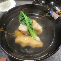 津の守坂 小柴 - こも豆腐・蓮根餅・小松菜