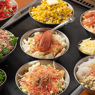 ハーフサイズの注文で少人数でもたくさん旨ぃもん！