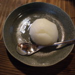 あのりふぐ料理 まるせい - ゆずシャーベット