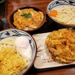 丸亀製麺 - 俺の分。釜玉うどん並でも良かった…