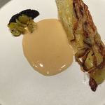 COOK JAPAN PROJECT - みさき甘藍(キャベツ)のグリエ バターソース キャビア、蟻と銀杏のマリネ添え