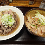 河北や - 豚の生姜焼丼 名物肉そば付…890円