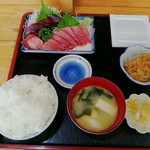 Oshokujidokoro Nishiki - 上刺身定食（1000円）