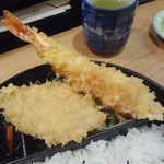 喜泉 - 海老フライと魚フライ950円