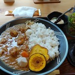 Soba No Kafe Okudo - 羽釜炊きご飯の情熱カレー（１０００円）