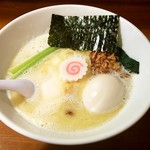 鶏ラーメン TOKU - 鶏白湯ラーメン(塩)：750円 +味玉(サービス)