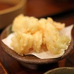 手挽きそば 一心 - 小えびかき揚げ