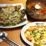 韓国食彩 にっこりマッコリ - チーズトッポギ・チーズチヂミ・二東冷麺