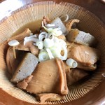 ほうとう不動 - モツ煮@400円   味噌加減がグー✊