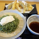 白花咲々 - ランチ限定日替わり天蕎麦 680円
            （限定10食）