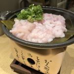 御料理 うえの - 薄ピンク色の白子！まだちょっと時期が早め。でも、新鮮！