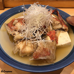 かかし屋 - 幸神目抜のアラと豆腐の煮浸し