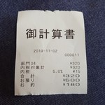 黒澤醤油店 - レシートです