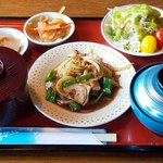 あかい花 - ポーク焼肉定食