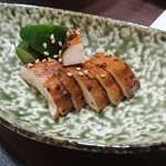 旬魚 たつみ - 山芋ときゅうりの浅漬け