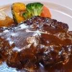 クニズカントリーキッチン - 自家製粗挽きハンバーグ(1,000円)