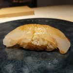 鮨 唐島 - ヒラメの昆布〆