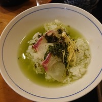 博多 赤らく - 抹茶出汁で頂いた鯛茶漬け