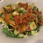 元気屋・絆 - キムチとアボカドのサラダ