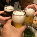 れんげ料理店 - 瓶ビールでも、再度、乾杯！