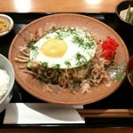 Yakisobaya Kou - ソース焼そば定食（肉玉入）