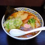 手打ち中華 麺匠 ぜん - ワンタンチャーシュー麺、ネギトッピング
