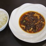Chuugokuryouri Resutoran Houou - ２５周年ランチ の 麻婆豆腐 白飯