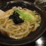 小麦の木 - 地粉うどんと茹で餃子のセット1050円　うどん