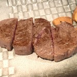 Nyu Matsusaka - 特選和牛ステーキ(ヘレステーキ)ドアップ(黒毛和牛ランチ 5,000yen)