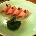 たべごと屋 ござる - ブリのお造りポン酢のヌーヴェ