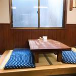 川安 - 小上がりの座敷