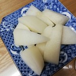 おおま宿坊 普賢院 - 2日目は梨を出してくれました。