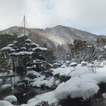 四季彩一力 - ロビーからの雪景色